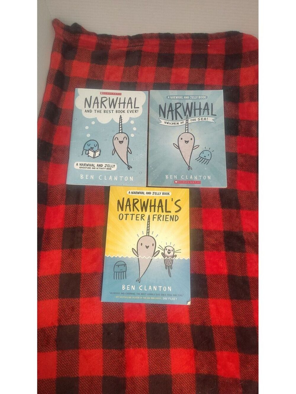 Narwhal and Jelly 3 Book Lot Ben Clanton Graphic Novels Kids Tundra